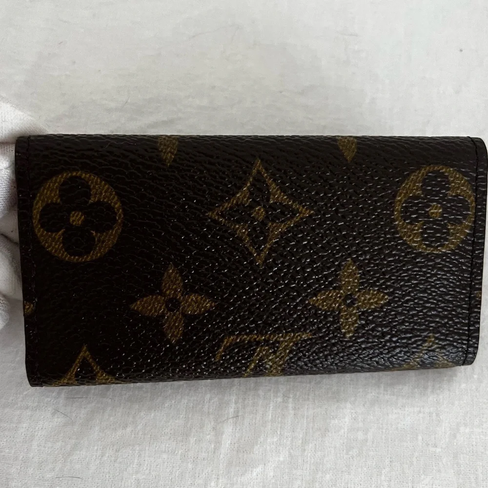 Louis Vuitton Monogram 4-Key Holder Rare 4-Hook Version France 1998
